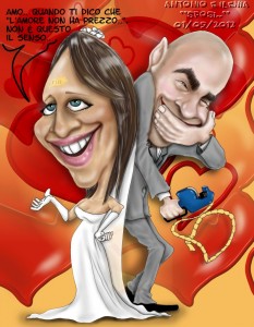 Caricatura colori - matrimonisicilia.net